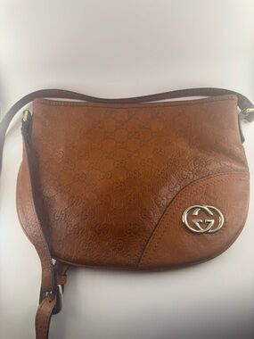 Gucci Bag Guccissima Leather Hobo GG Monogram Shoulder Bag Vintage Y2K Italy